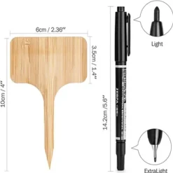 10 St Trädgårdsarbete Etiketter Sign Tags Blank Label