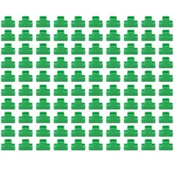 100 st Trädgårdsskjulklämmor Plaststabil mångsidig filmskuggningsnätklämmor för växthus 11 mm/0,43 tum