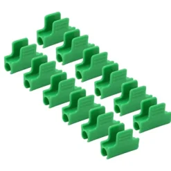 100 st Trädgårdsskjulklämmor Plaststabil mångsidig filmskuggningsnätklämmor för växthus 11 mm/0,43 tum