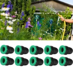 10 st trädgårdsslangsadapter G1/2 tum G3/4 tum krankopplingskopplingar bevattningstillbehör