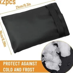 2 st utomhuskranskydd, frostskyddskåpa för vinterkran, utomhuskranskydd, trädgårdskranskydd