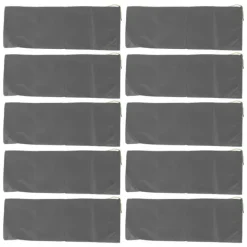 10 st. översvämningssandsäckar professionella tomma regnsäkra dragsko översvämningsskyddssandsäckar för husdörr garage källare grå