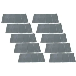 10 st översvämningssandsäckar professionella tomma regnsäkra översvämningssandsäckar för husdörr Garage källare Grå