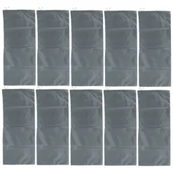 10 st översvämningssandsäckar professionella tomma regnsäkra översvämningssandsäckar för husdörr Garage källare Grå