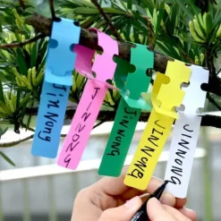 300 st växtetiketter växtträdetiketter utomhus vattentät plastfolie hängande plantskola trädgård trädgårdsetiketter pålemarkörer återanvändbara