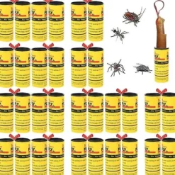 32 stycken flugfångarpapper, flugpappersrullar, klibbigt flugpapper, flugpappersremsor, myggfångare241