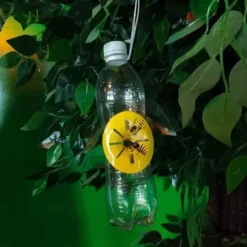 10 stycken gula trattfällor för getingar, gör-det-själv insektsfällor för utomhusbruk, bekämpning av insekter