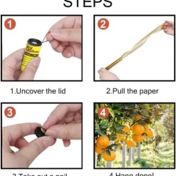 20 stycken klibbigt flugpapper fruktflugfälla för inomhusbruk utomhus för flugor, myggor[A3]