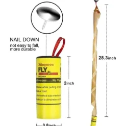 20 stycken klibbigt flugpapper fruktflugfälla för inomhusbruk utomhus för flugor, myggor[A3]