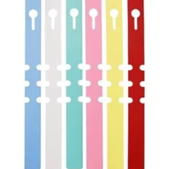 600 stycken växtetiketter, PVC-växtetiketter för trädgårdar, justerbara vattentäta växtetiketter, 6 färger