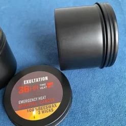 36 timmars överlevnadsljus 3- Miljövänligt luktfritt ljus med lock Hem reservdelar för nödsituationer