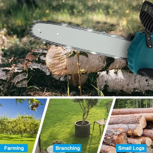 10 tums batteri motorsåg motorsåg 18V elektrisk motorsåg beskärningssåg, inget batteri