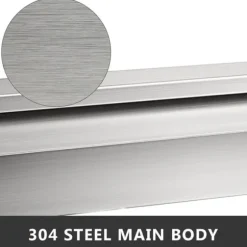 23,6 tums poolvattenfall i rostfritt stål med kopplingar, trädgårdsfontän, konstant vattenflöde, enkel DIY-installation