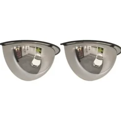 153088 vidaXL Halvmåne speglar 2 st Ø40 cm Akryl