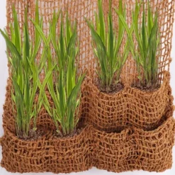 1 Växtpåse Kokostyg 8 Påsar Bankmatta Slutmatta för Pond liner