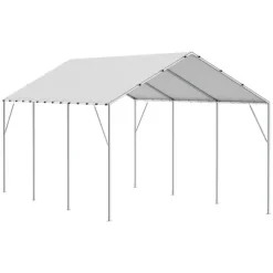 10 x 20 ft Carport Ersättningsskydd, Garage Tält, Vattentät & UV-skyddad, Enkel installation med 40 Bungee (endast Topp)