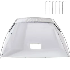 228 x 158 x 158 cm bärbar målarbås med ventil, hopfällbart spraytält, gott om arbetsyta, robust struktur, snabb att montera