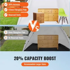 228 x 158 x 158 cm bärbar målarbås med ventil, hopfällbart spraytält, gott om arbetsyta, robust struktur, snabb att montera