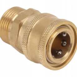 Adapter m22x1,5mm till snabbkoppling 1/4 tum – Mässing | För högtryckstvätt | Kompatibel med Macallister, DeWalt, Lavor