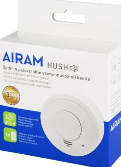Airam KD-127A Optiskt brandlarm med tystnadsknapp