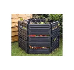 AIR-KING komposter 1100 L, svart