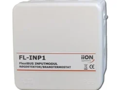 AIR2TRUST Ingångsmodul FL-INP1 för rökdetektor och brandtermostat till styrenhet CTRL via buss. Adressering via DIP, 2K2 slutmotstånd installerat.