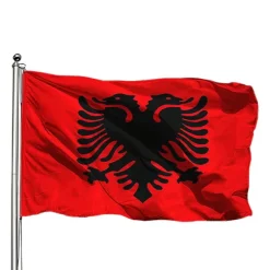 Albanien Flagga - 150 x 90 cm