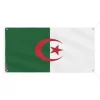 Algeriet flaggbanner 6 öljetter 190x380cm i polyester