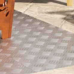 Aluminium Checker Plates 4 st Halkskydd - Halkfria trapptäcksmattor | Storlek: 70x50 cm