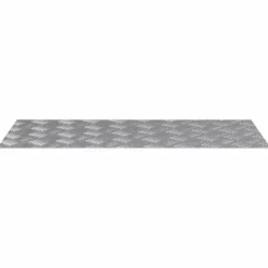 Aluminium Checker Plates – Halkfria trapsteg 2 st | Storlek: 90x40 cm | Färg: Silver