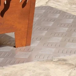 Aluminium Checker Plattor - Halkfria Trappmattor | Färg: Silver | Storlek: 60x50 cm