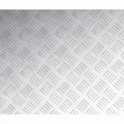 Aluminium Checker Plattor - Halkfria Trappmattor | Färg: Silver | Storlek: 60x50 cm