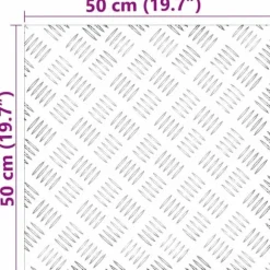 Aluminium Rutplattor 4 st Halkfria | Storlek: 50x50 cm | Färg: Silver