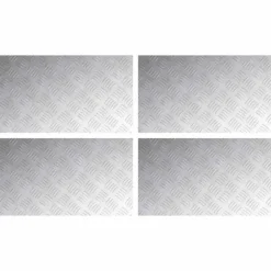 Aluminium Rutsystem 4-delar - Halkfria trapstep | Färg: Grå | Storlek: 70x40 cm