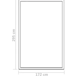 Aluminiumväxthus 302x190x195 cm - Rymligt & UV-beständigt | Färg: Grå | Storlek: 302x190x195 cm