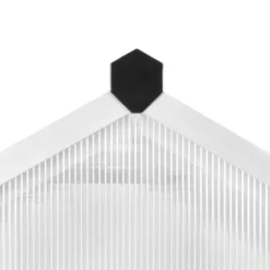 Aluminiumväxthus 302x190x195 cm - Rymligt & UV-beständigt | Färg: Grå | Storlek: 302x190x195 cm