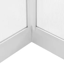 Aluminiumväxthus 302x190x195 cm - Rymligt & UV-beständigt | Färg: Grå | Storlek: 302x190x195 cm