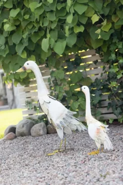 Anka 55 cm Hamrad plåt Dekoration