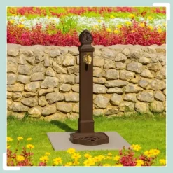 Antik Kolonnfontän, 77x29x33,5 cm, Brun