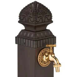 Antik Kolonnfontän, 77x29x33,5 cm, Brun