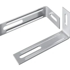 Anti-tipp fäste Enfärgad 2 pcs Silver 74,5 x 15 x 32 mm Järn