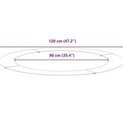 Antracit Planterare i Harts - Modern Hållbar Design | Diameter: 120 cm | Färg: Antracit