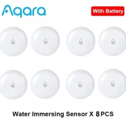 Aqara Vattensensor, IP67 Vattentålig, Zigbee-anslutning,8st vattensensorer
