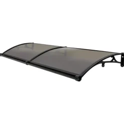 Arch Rainshed, Aluminiumlegering, Modern stil, 200 kg lastkapacitet,Tawny och svart