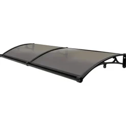 Arch Rainshed, Aluminiumlegering, Modern stil, 200 kg lastkapacitet,Tawny och svart