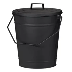 Askbehållare, 34x32,5x28 cm, Svart