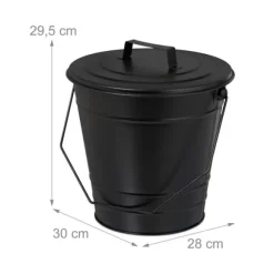 Askhink, 29,5x30x28 cm, Svart