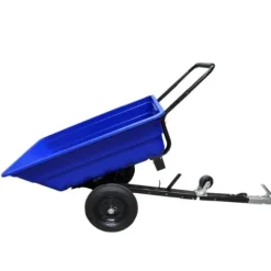 ATV Trailer Skottkärra Trädgård Transport Bärgning Fyrhjuling Gård Hästar Last Hästhage Kraftig Traktor Terräng Tippfunktion Pneumatiska Däck 295 kg | CDON