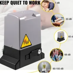 Automatisk skjutportsöppnare 1800 KG med fjärrkontroll & APP-kontroll.