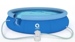 Avenli 244cm Rund Uppblåsbar Poolset med Pump & Filtersystem - Perfekt för Trädgårdsentusiaster